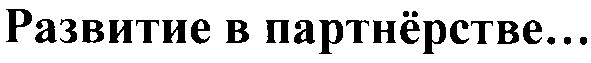 развитие в партнёрстве...