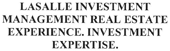 lasalle investment management real estate experience.