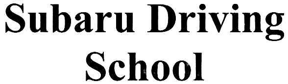 subaru driving school