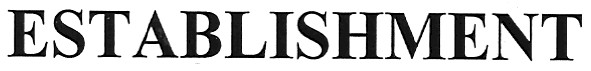 establishment