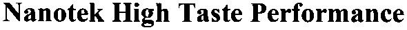 nanotek high taste performance