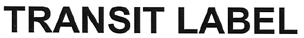 transit label