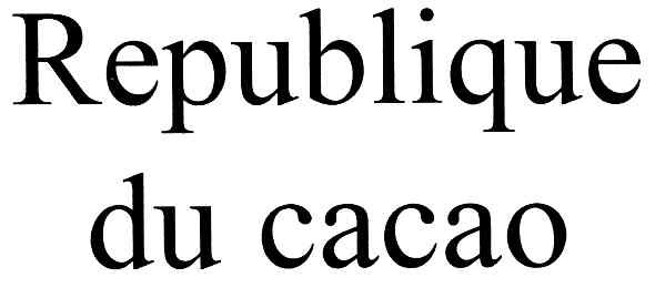 republique du cacao