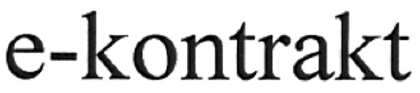 e-kontrakt