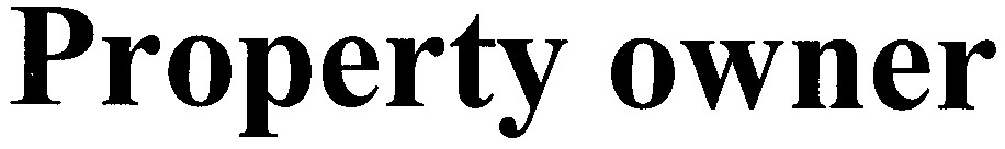 property owner