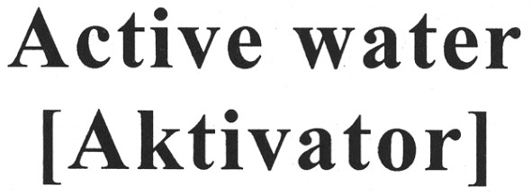 active water aktivator