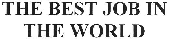 the best job in the world