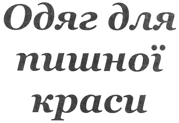 одяг для пишної краси
