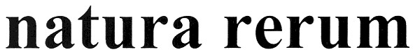natura rerum