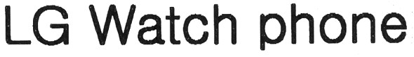 lg watch phone