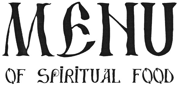 menu of spiritual food