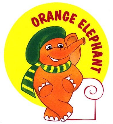 orange elephant