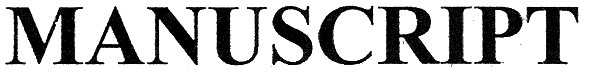 manuscript