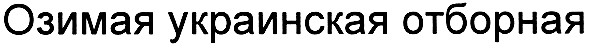 озимая украинская отборная