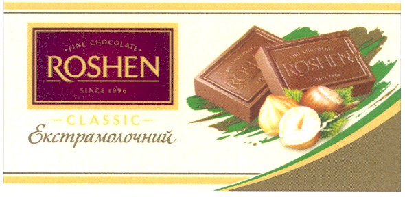 line chocolate roshen since 1996