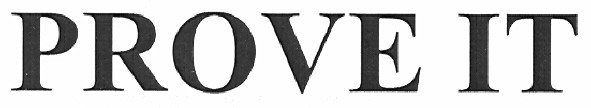 prove it