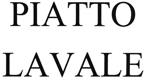 piatto lavale