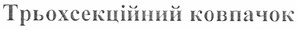 трьохсекційний ковпачок