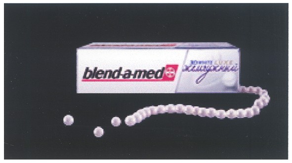 Лого ТМ blend-a-med 3d white luxe жемчужный