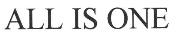 all is one