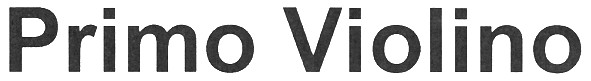 primo violino