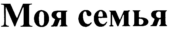 моя семья