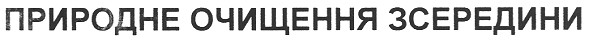 природне очищення зсередини