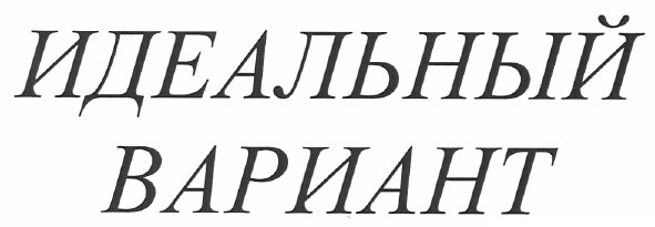 идеальный вариант
