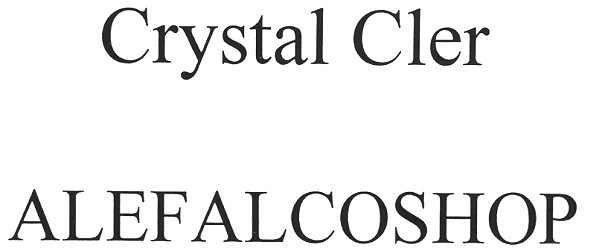 crystal cler alefalcoshop