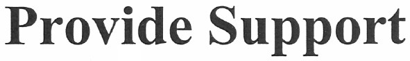 provide support