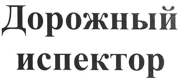 дорожный инспектор