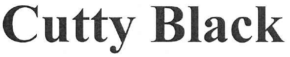 cutty black