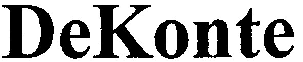 de konte