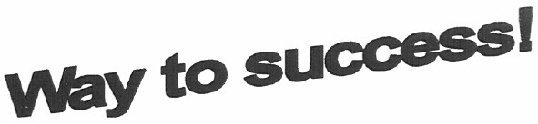 way to success!