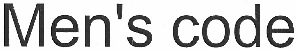 men`s code