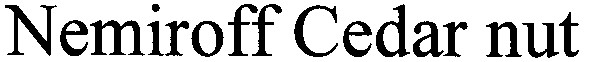 nemiroff cedar nut