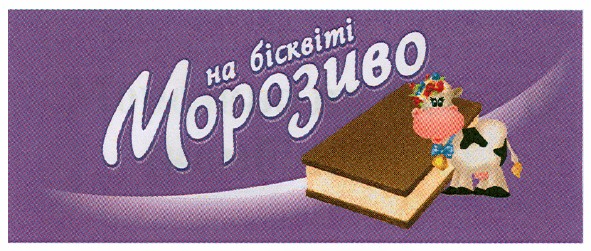 на бісквіті морозиво
