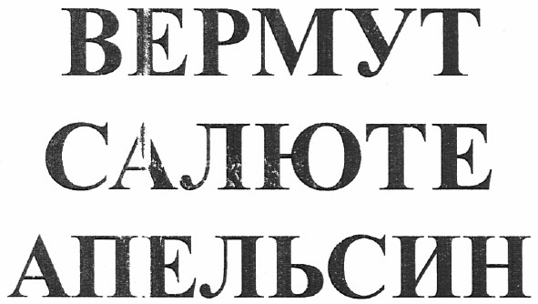 вермут салюте апельсин
