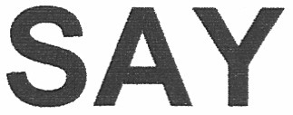 say