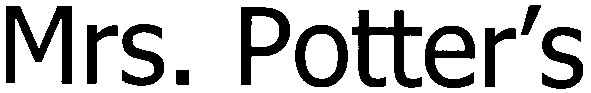 mrs. potter`s