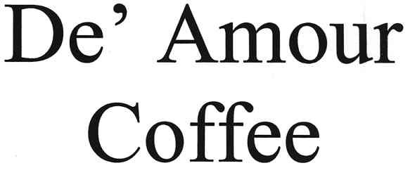 de` amour coffee