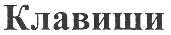 клавиши