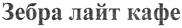зебра лайт кафе