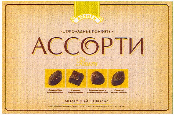 шоколадные конфеты ассорти рошен