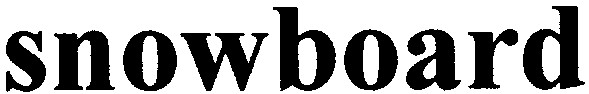 snowboard