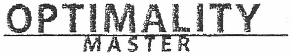 optimality master