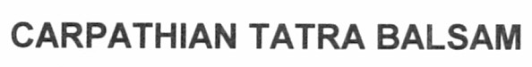carpathian tatra balsam