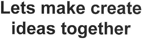 lets make create ideas together