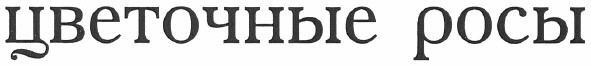 цветочные росы