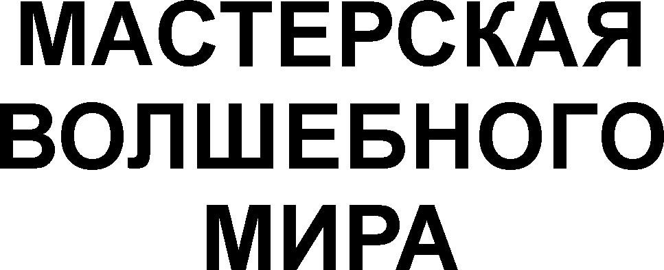 мастерская волшебного мира